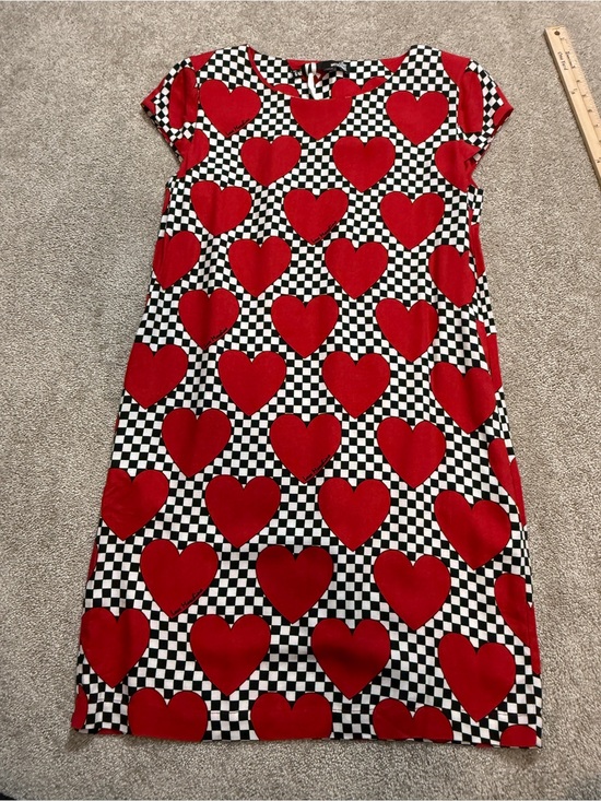 Love Moschino Dresses & Skirts - Love Moschino Heart Checkerboard Shift Dress | NWT | Pop Art Graphic | Size 6